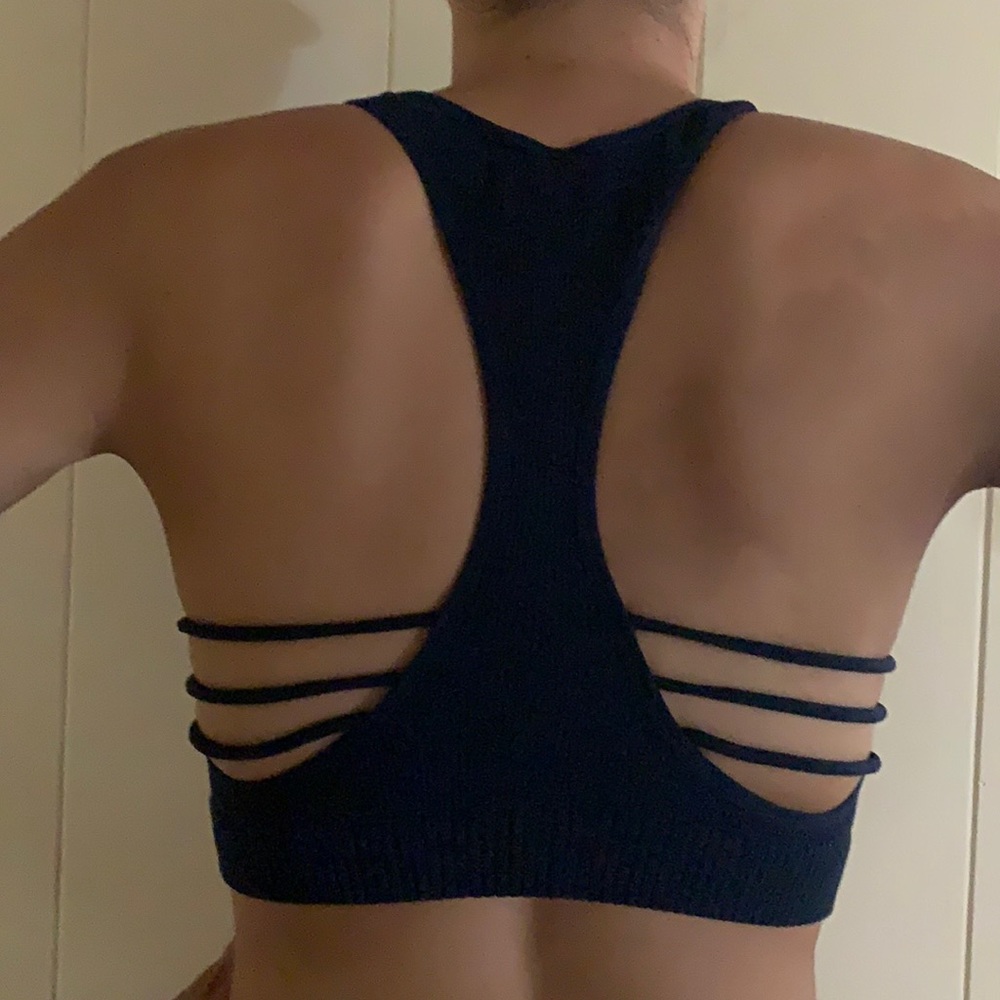 Navy blue bra